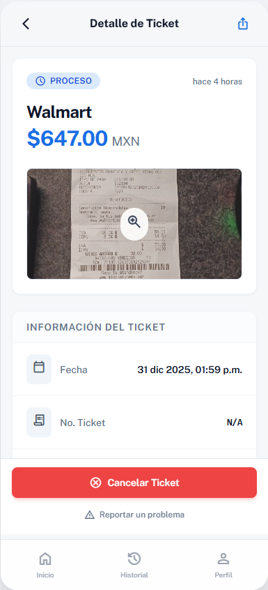 Ticket 2 Factura AI OCR Feature